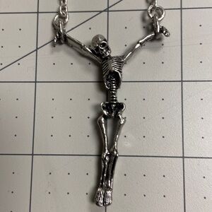 Hanging Skeleton Alchemy England Pendant 20” Chain